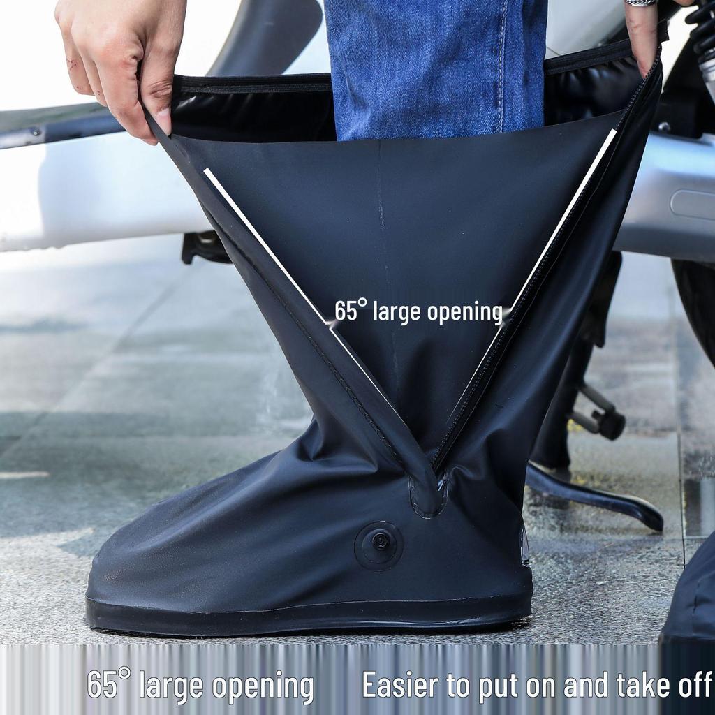 Unisex Waterproof High-Top 360° Coverage Rain Boots with Thickened, Wear-Resistant Design