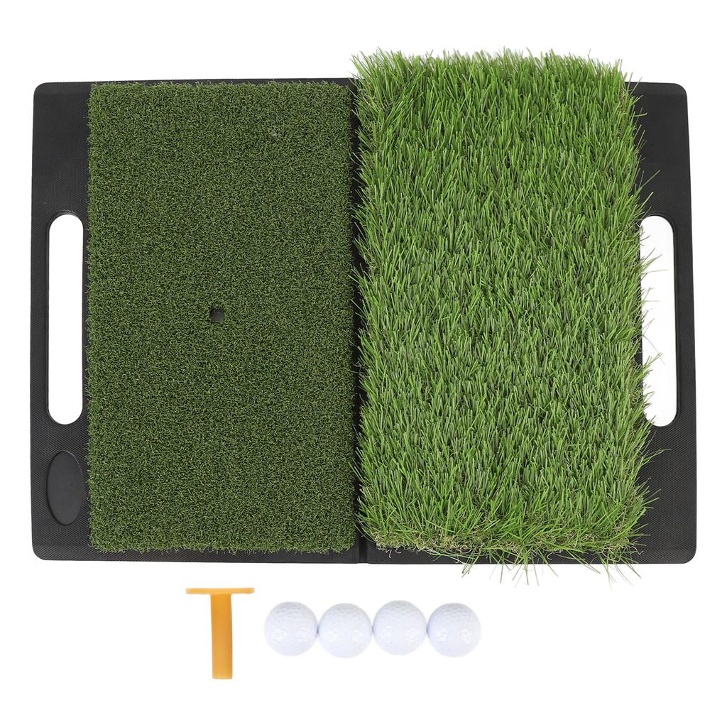 Спортивный тренировочный коврик 2 в 1 PP Turf портативный бункерный тренировочный коврик для помещений и улицы