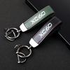 Premium Material Leather Car Key Ring Chain Car Interior Keychain for Volvo XC60 with logo car accessories