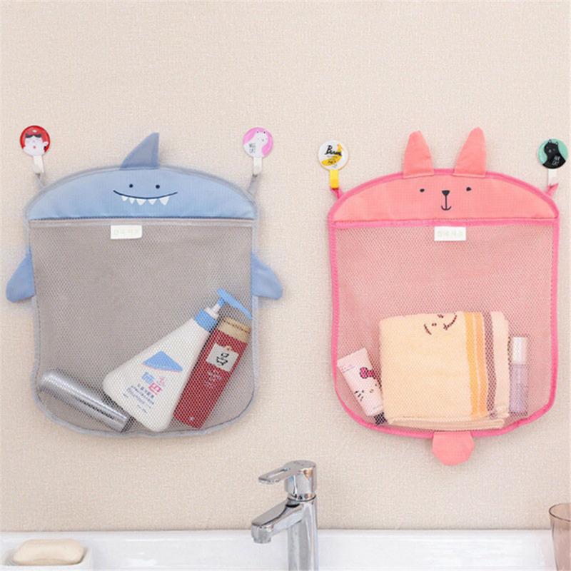 Kitchen Supplies Cartoon Hanging Bags Storage Basket Bathroom Kid Bathing Toy Net Shape Storage Bag Folding Organizer