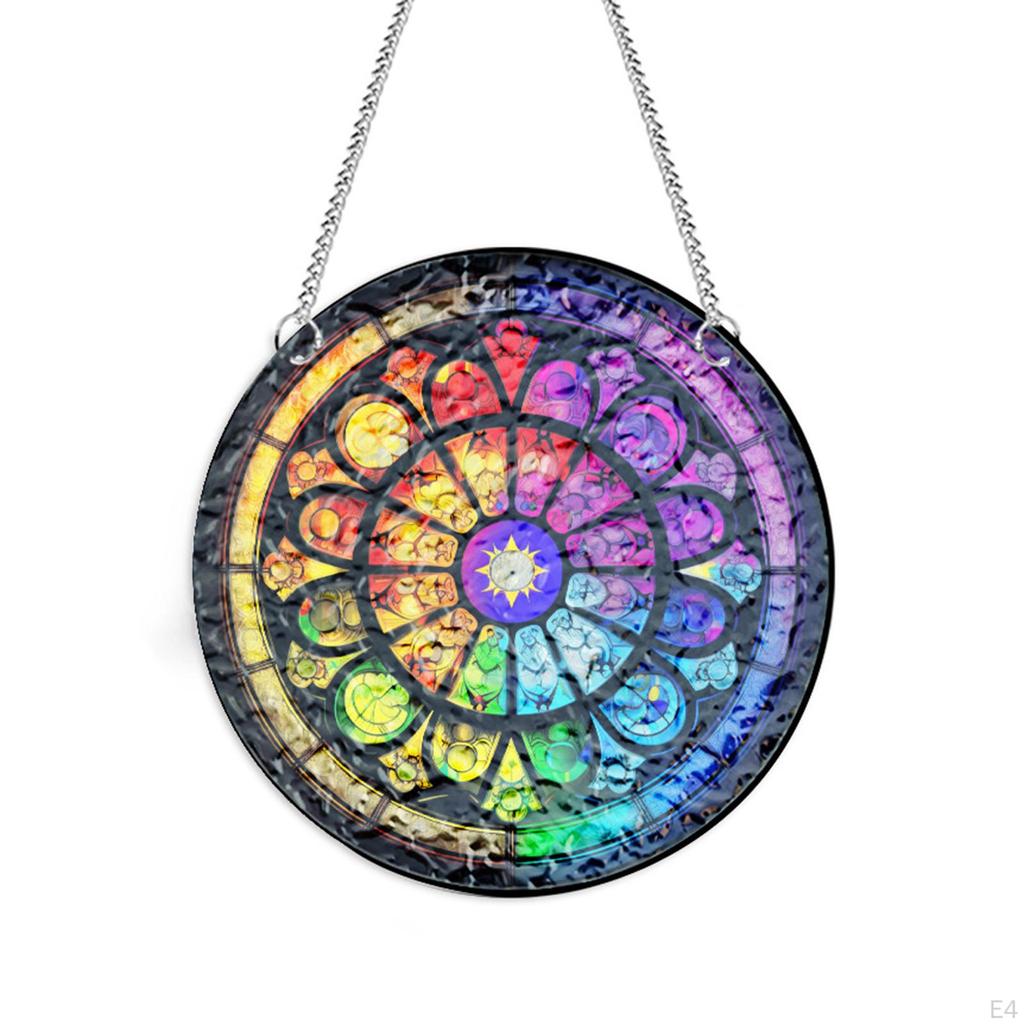 Colorful Acrylic Ornament for Hanging On Stained Glass Windows Indoor Bedroom