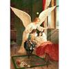 Vintage Guardian Angel with Children Canvas Painting  Prints and Posters Wall Art Picture for Home Children Room Decor Cuadros