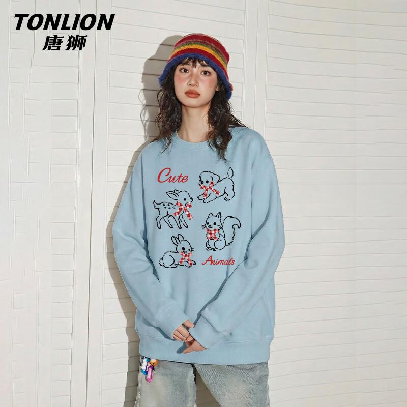 Женская толстовка TonLion с круглым вырезом и длинным рукавом