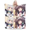 Nekopara  Soft Warm Blanket  Kids Plush Throw Blanket Novelty Bedroom Flannel Bedspread Sofa Bed Cover