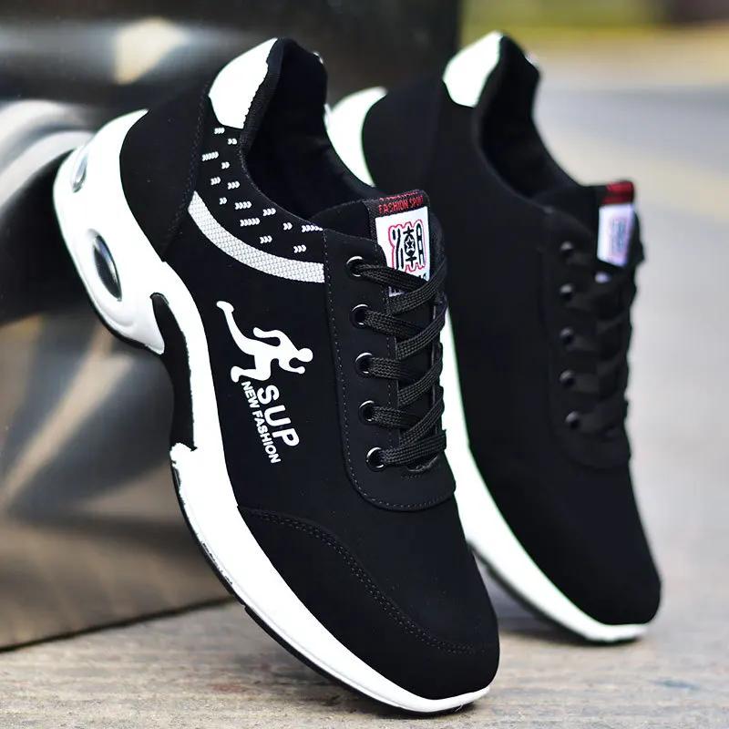 Спортивная обувь для мужчин, модные удобные мужские кроссовки для бега, нескользящие кроссовки для ходьбы, дышащие мужские кроссовки на шнуровке, большой размер