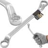 JCB 2-sided Ring Spanner, 75 Degrees Angled, 30x32 Mm Cr-V, 12-point