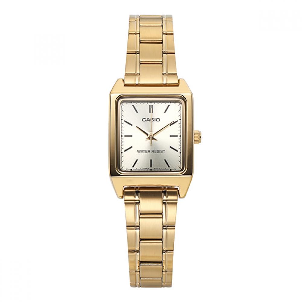 Casio Ltp V007g 9eudf Ltp V007g 9e Аналоговые Квадратные Сат Студенческие Женские Металлические Часы