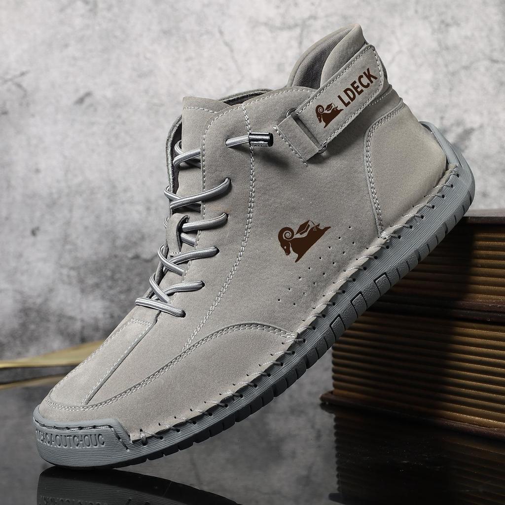 Новые мужские повседневные весенние высокие ботинки Martin сшитые вручную