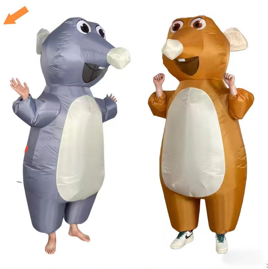 Надувной костюм Мыши на Пасху с аксессуарами в виде расписных яиц и солнцезащитными очками