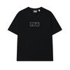 Fila Original Fire Fashion Versatile Casual Comfortable Simple Basic Round Neck Knitted Short Sleeve T-Shirt Unisex Tops Black F51M529110FBK