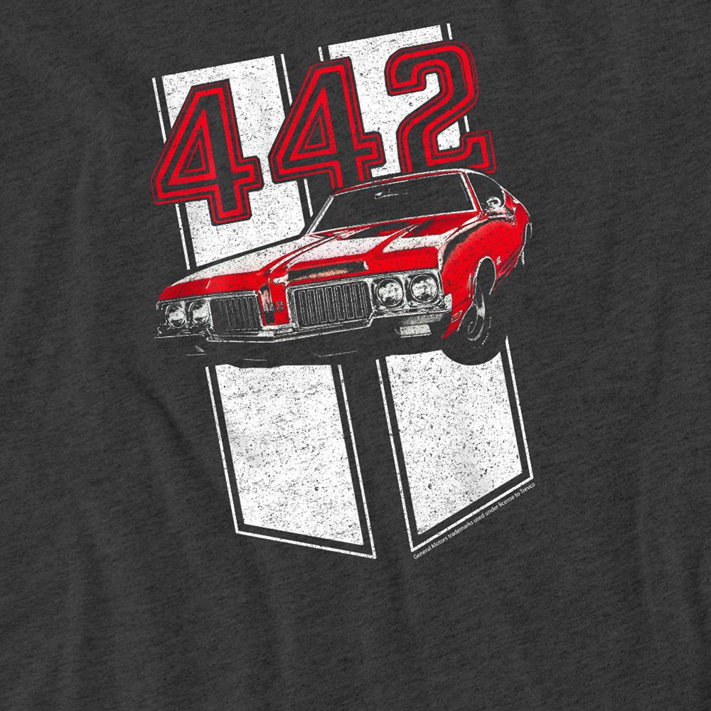 Oldsmobile Unisex Adult 442 Heather T-Shirt