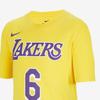 Nike Футболка NBA Collaboration Los Angeles Lakers с буквенным принтом и номером, спортивная, с коротким рукавом, детская, цвет Amarillo-Yellow DR0777-728