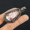 Rhodochrosite Jewelry, 999 Copper Wire Wrapped Pendant, Handmade Gemstone Jewelry Pendant, For Memorial Day