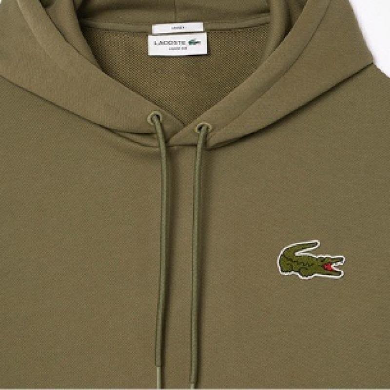 Lacoste Универсальный пуловер с капюшоном из ткани букле Big Croc Sh2754 54n Bmy