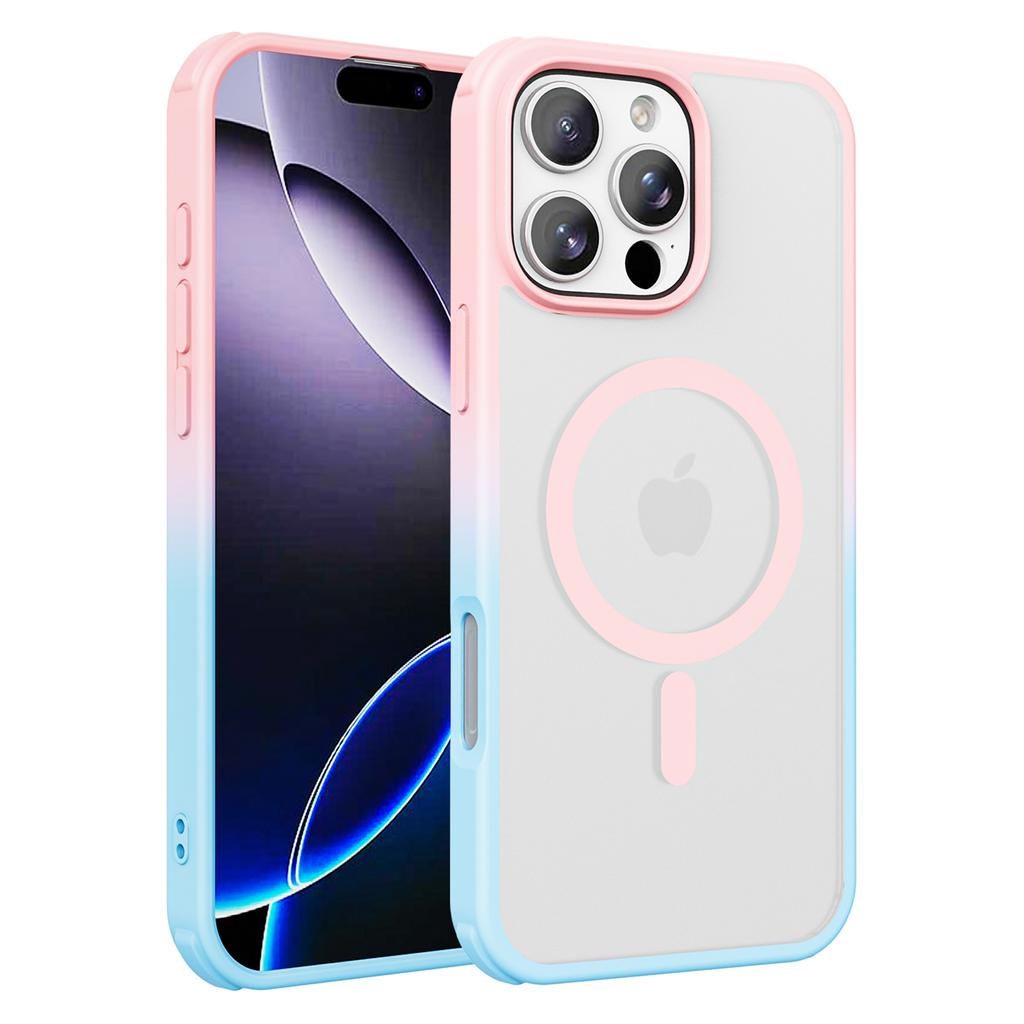 Магнитный чехол для iPhone 16 Pro, совместимый с чехлом MagSafe TPU+PC Phone Cover