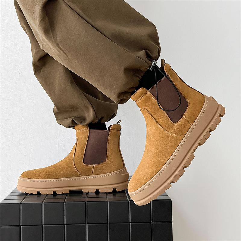 Мужские ботинки из натуральной кожи Классический ретро-дизайн Досуг Бизнес Вечеринка Повседневная уличная ходьба Офис Молодежные взрослые качественные туфли