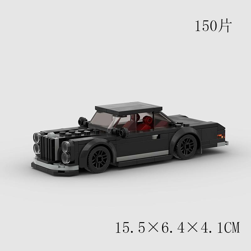 MOC Классический скоростной старый автомобиль Город Супер Гонщик Модель Строительные блоки Технические Спортивные Гоночные Транспортные средства Кирпичики Рождественский подарок Детская игрушка
