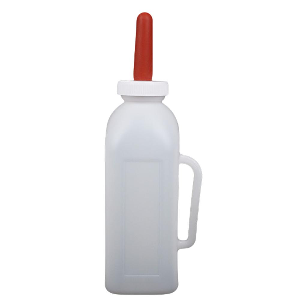 Бутылочка для кормления телят емкостью 1-5 л с ручкой и силиконовой соской для удобства кормления