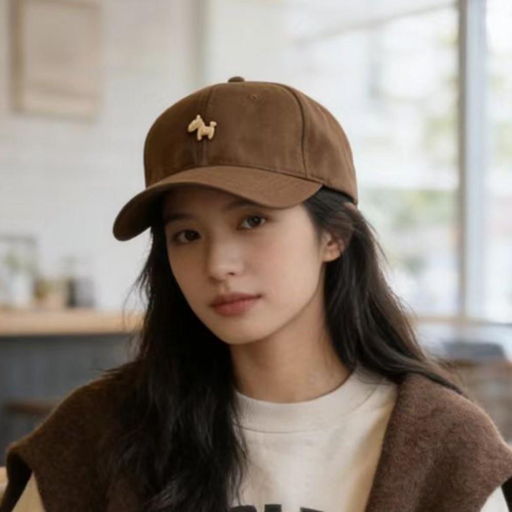 Embroidered Peaked Cap Large Head Circumference Sun Hat Korean Style Baseball Cap Men Women