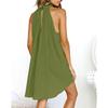 H2Orchard Womens Holiday Irregular Dress Ladies Summer Beach Sleeveless Party Dress