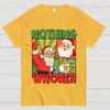 Merry Christmas Santa Nothing For You Whore Cotton Summer Casual Cool Loose T-Shirt