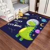 Мультяшный ковер «Динозавр в космосе» для гостиной, мультяшный ковер для детской спальни, коврик под диван, придверный коврик, кухонный коврик для пола, противоскользящий декор, подарки