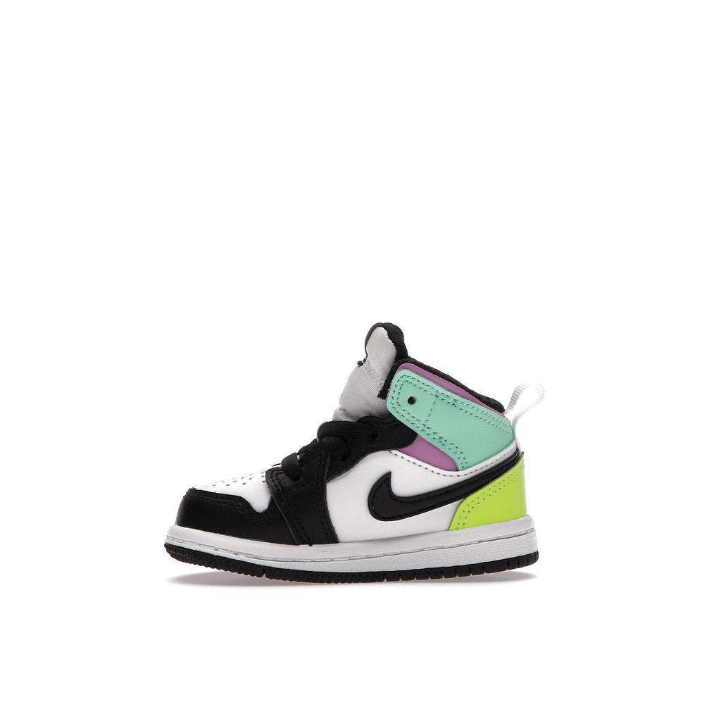 Jordan Air Jordan 1 Mid TD White Black Volt Green Glow 640735-175