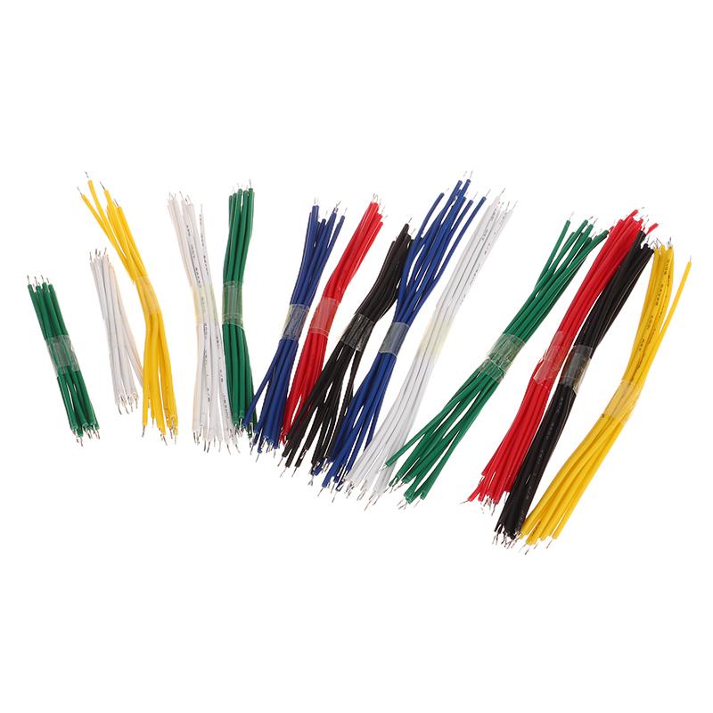 140 шт. высококачественный электронный провод 24Awg луженый провод 6 цветов перемычка DIY комплект для печатных плат и макетных плат кабели провода