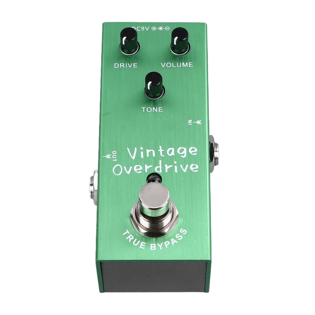 Guitar Effect Pedal Vintage Overdrive True Bypass Portable Instrument Accessory