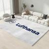 Авиация D Deutsche Lufthansa Коврик для пола Экологически чистый Фланелевый Коврик для двери Нескользящий Без запаха Мягкий Короткий Плюш Ковер для пола в помещении