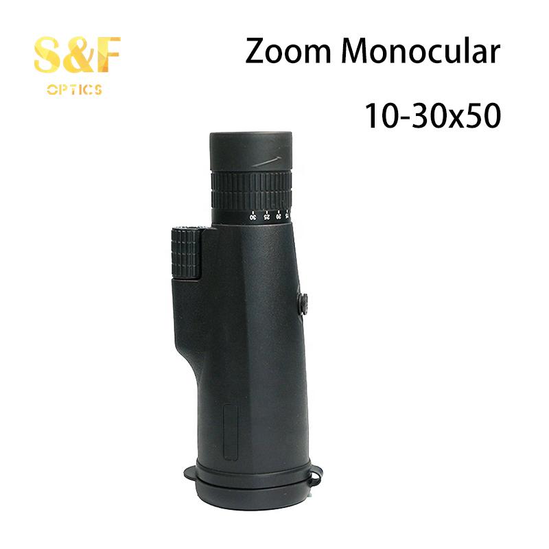 Ручной телескоп с зумом 10-30x50, монокуляром с адаптером и штативом для наблюдения за птицами со смартфона