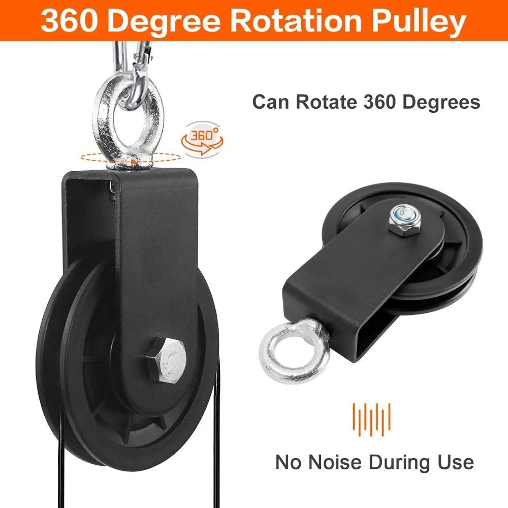 Pulley Training Bearing Fitness Loading Lifting Stainless Steel Mute Strength Trainer Heavy Bearing Home Gym Workout Equipment