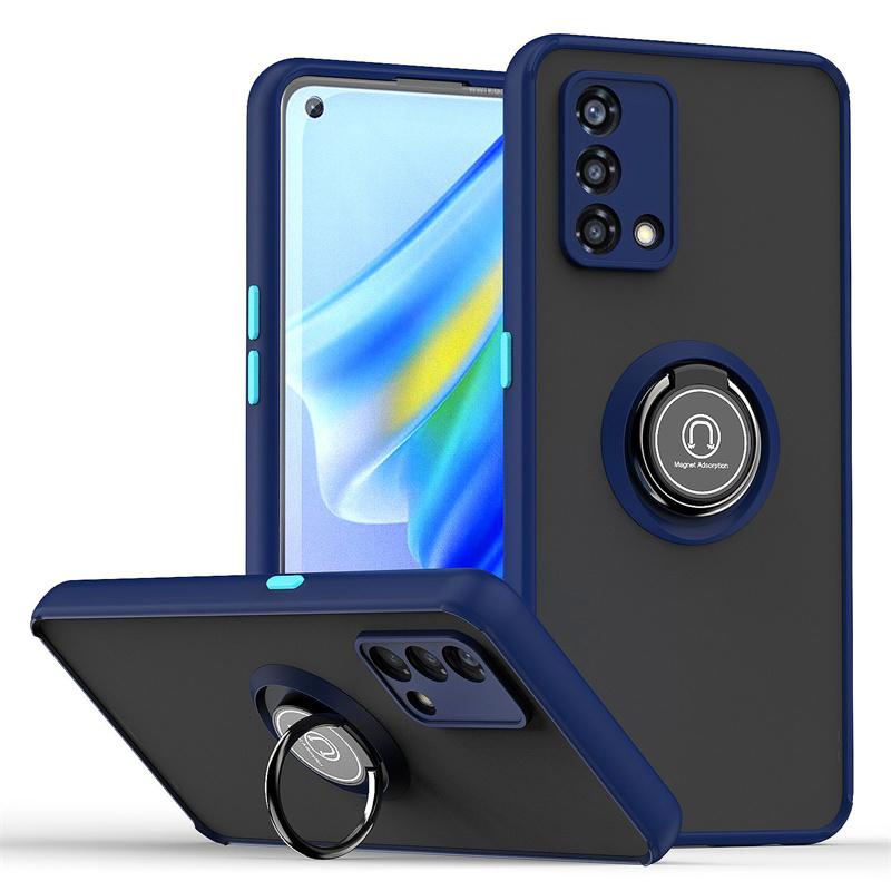 Для Oppo A74 4G чехол магнитный держатель кольцо подставка бронированные чехлы для телефонов для OPPO A74 A 74 OppoA74 4G CHP2219 матовый жесткий PC задняя крышка
