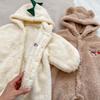 Cartoon Baby Romper Cute Dinosaur Bear Girls Onesie Cotton Hooded Long Sleeve Boys Bodysuit Autumn Winter Newborn Clothes