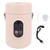 Mini Electric Cooker with Visual Lid Portable Stewing Cooking Pot for Rice Eggs Noodles Porridge US