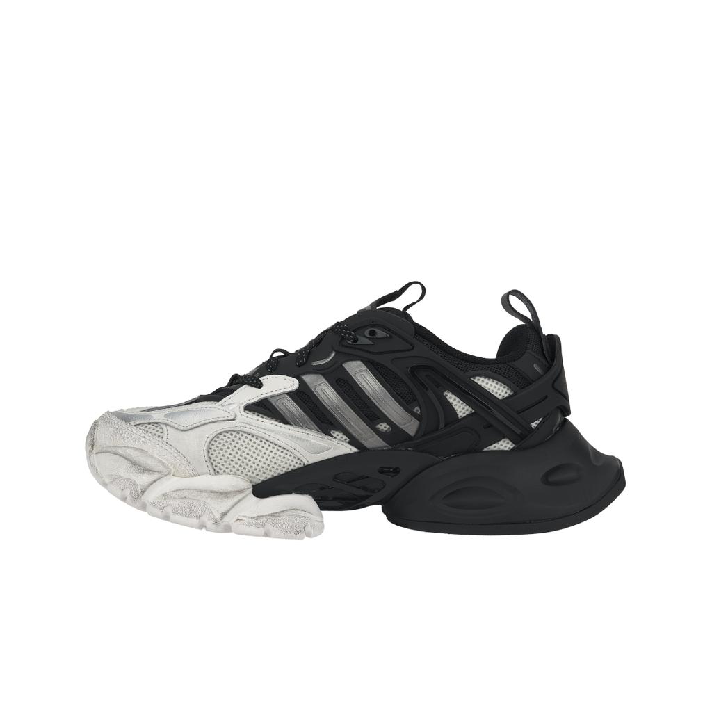 adidas XLG Runner Deluxe Белые Черные Унисекс Кроссовки Кристально-белый Основной черный Железный металлик JR0861