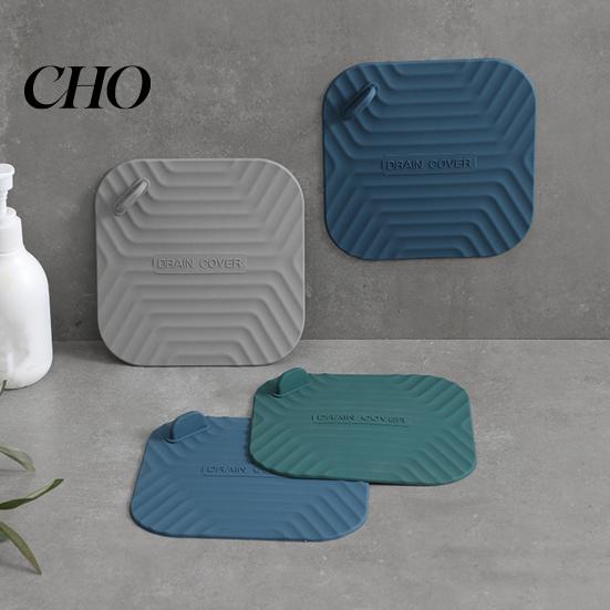 Anti-odor Floor Drain Cover Shower Tub Stopper, Waterproof Silicone with Kitchen Sink Handle, Universal Size Debris Catcher for Kitchen, Bathroom and