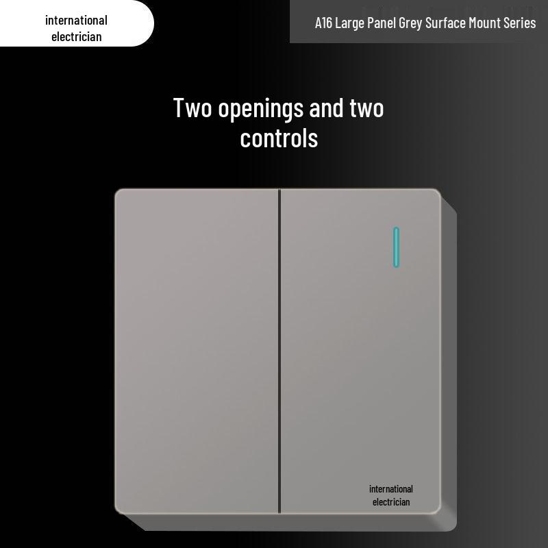 Сверхтонкая 16A накладная электрическая розетка с пятиконтактной настенной панелью для бытового использования и использования с кондиционером