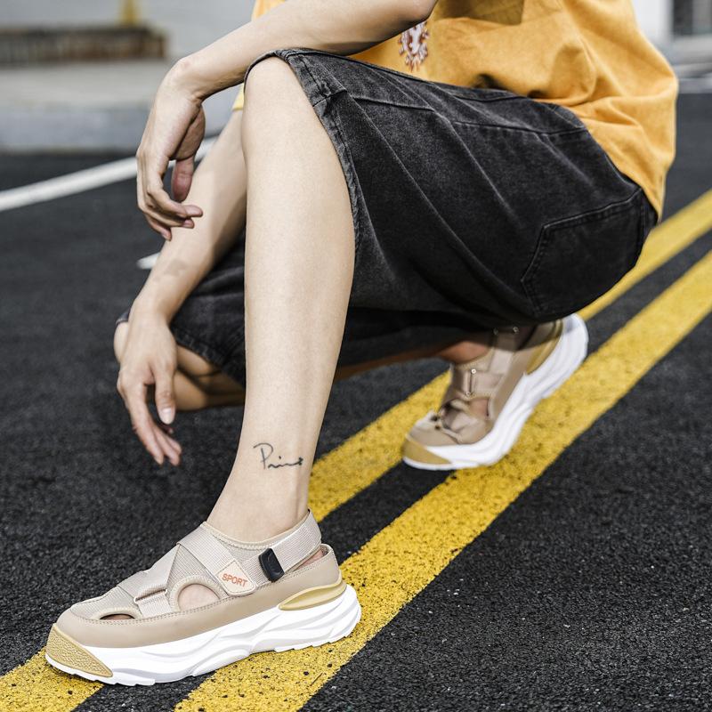 Летние сетчатые дышащие папины туфли, мужские легкие спортивные сандалии 2023 года, повседневная мужская обувь