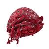 Tassel Durag Satin Lined Skull Cap, Soft Cotton Pirate Head Wrap, Adjustable Fringe Tassel Bandana, Hip Hop Hair Protection Bonnet for Men Women