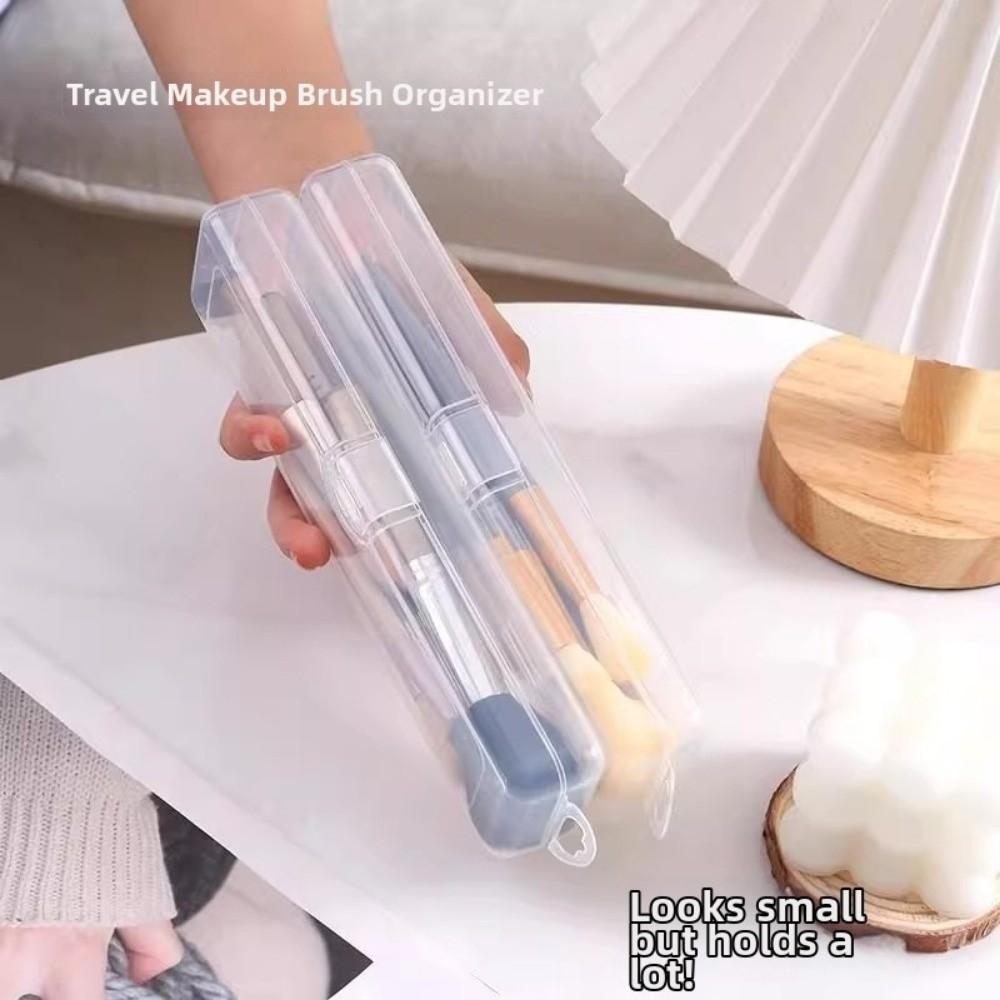 3 pcs Dustproof Lid Cosmetics Storage Box Reusable Clear Storage Case Kitchen Gadgets