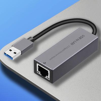 Сетевая карта Type-C/USB3.0 на RJ45 2.5G 2500 Мбит/с USB Gigabit Ethernet Адаптер Без драйверов Plug and Play Сетевой Адаптер Конвертер