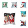 С Рождеством милый снеговик принт узор полиэстер Чехлы для подушек дома Гостиная украшения дивана квадратная подушка наволочка