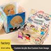 Customized Anime Acrylic Standee Storage Box for Cartoon Merchandise Display