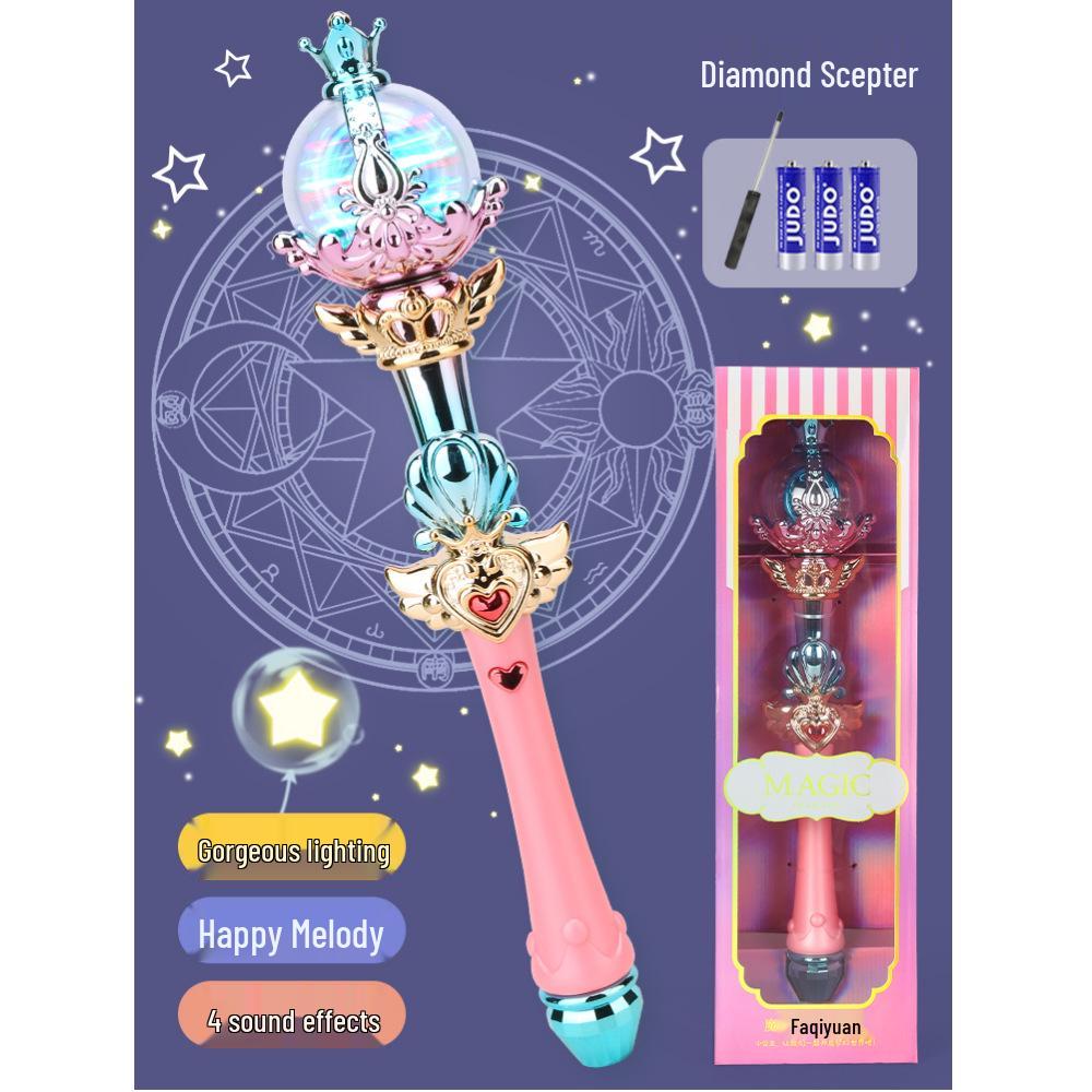 Светящаяся волшебная палочка для девочек 3-6 лет: Идеальный рождественский или подарок на день рождения для маленьких принцесс
