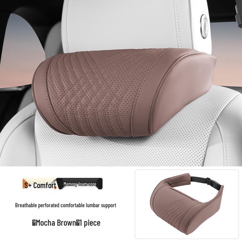 Zeekr 007/001 Car Headrest: Lumbar & Neck Support Pillow - All-Season Breathable Interior Decor