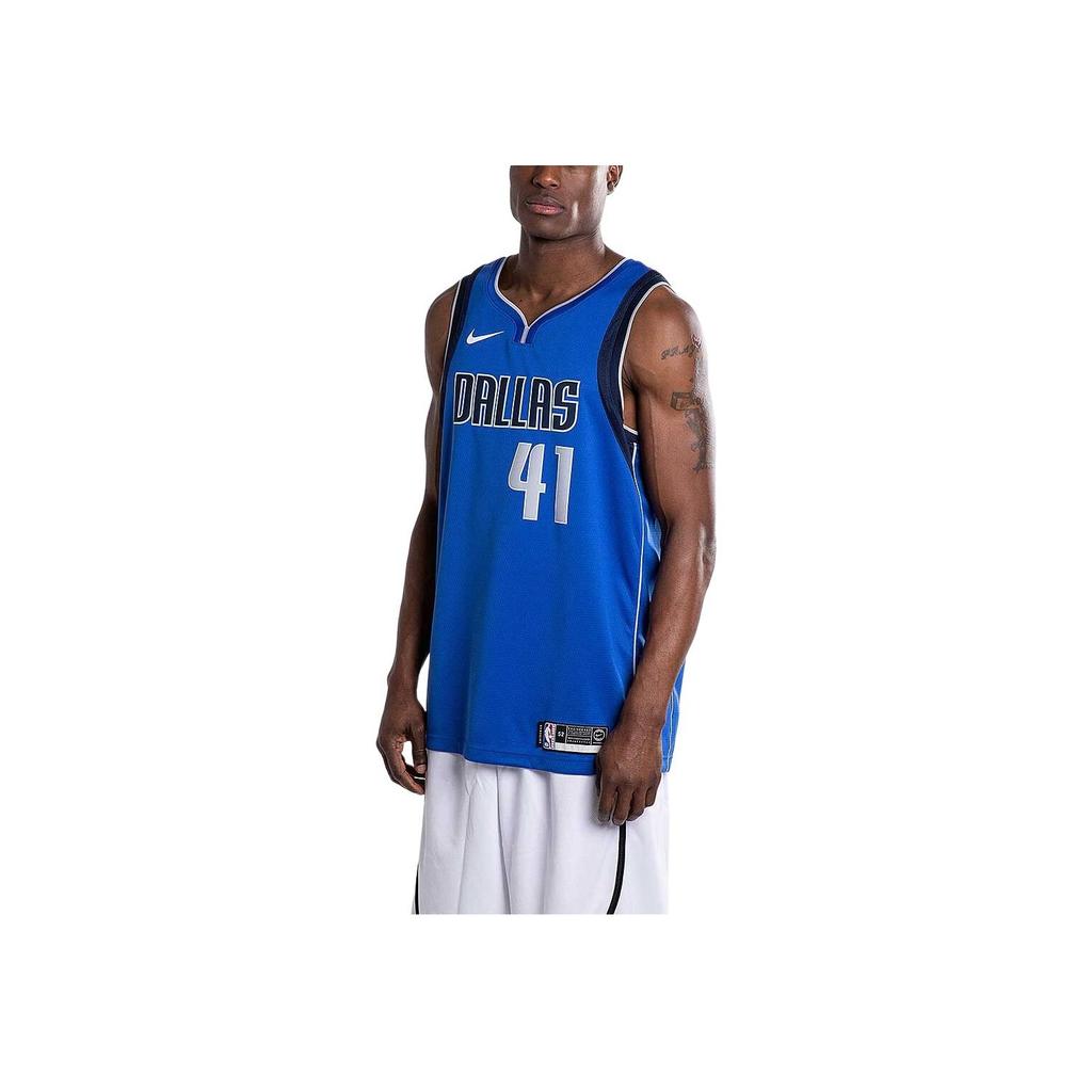 Nike X NBA Collaboration Dallas Mavericks Swingman Jersey Nowitzki Удобный спортивный повседневный универсальный баскетбольный жилет для мужчин 864469-481