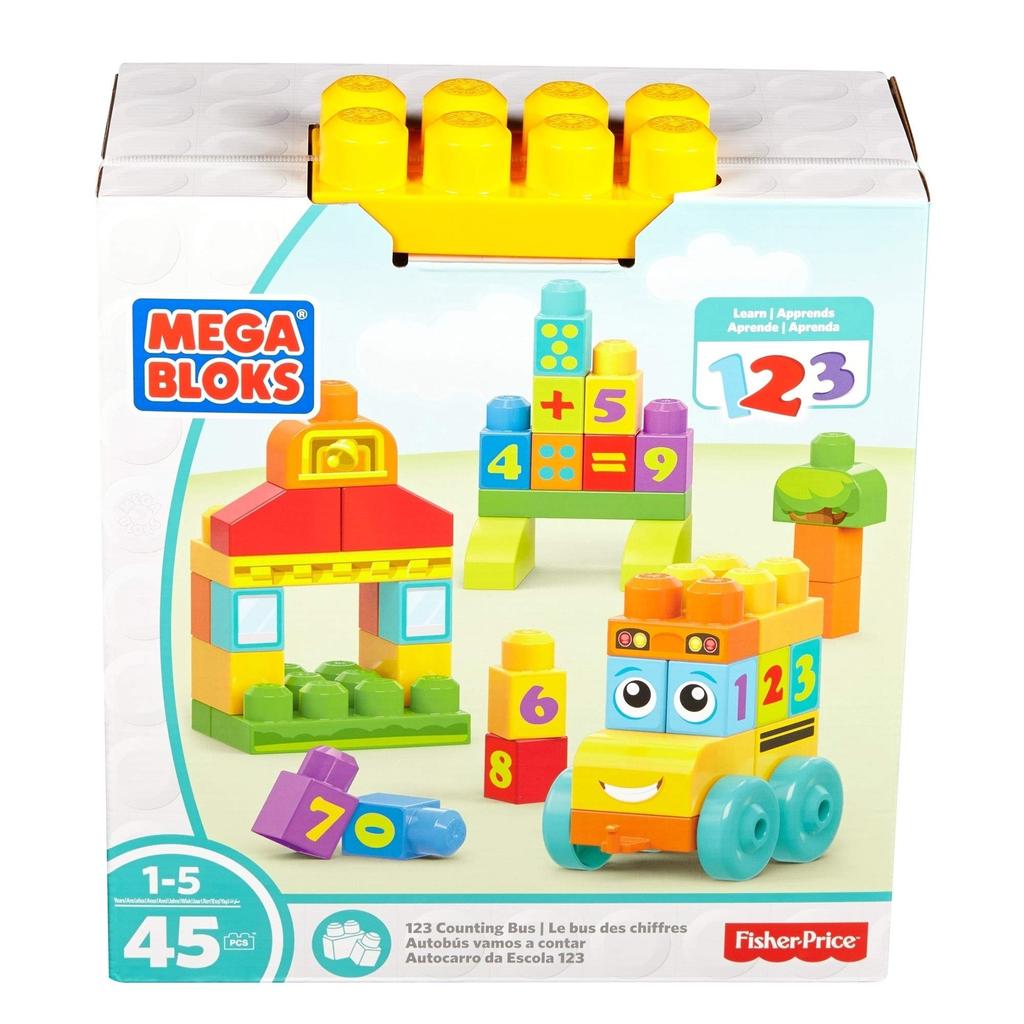 Mega Bloks 123 Автобус для детей от 1 года FBM80 (45 шт.)