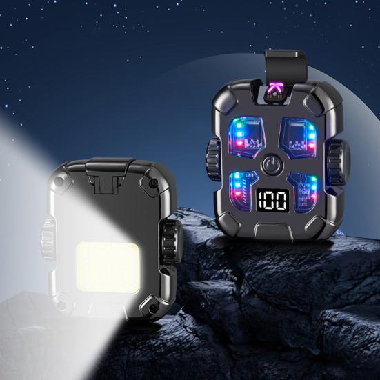 Fidget Spinner Igniter with LED Light Digital Display USB Rechargeable 3 Modes