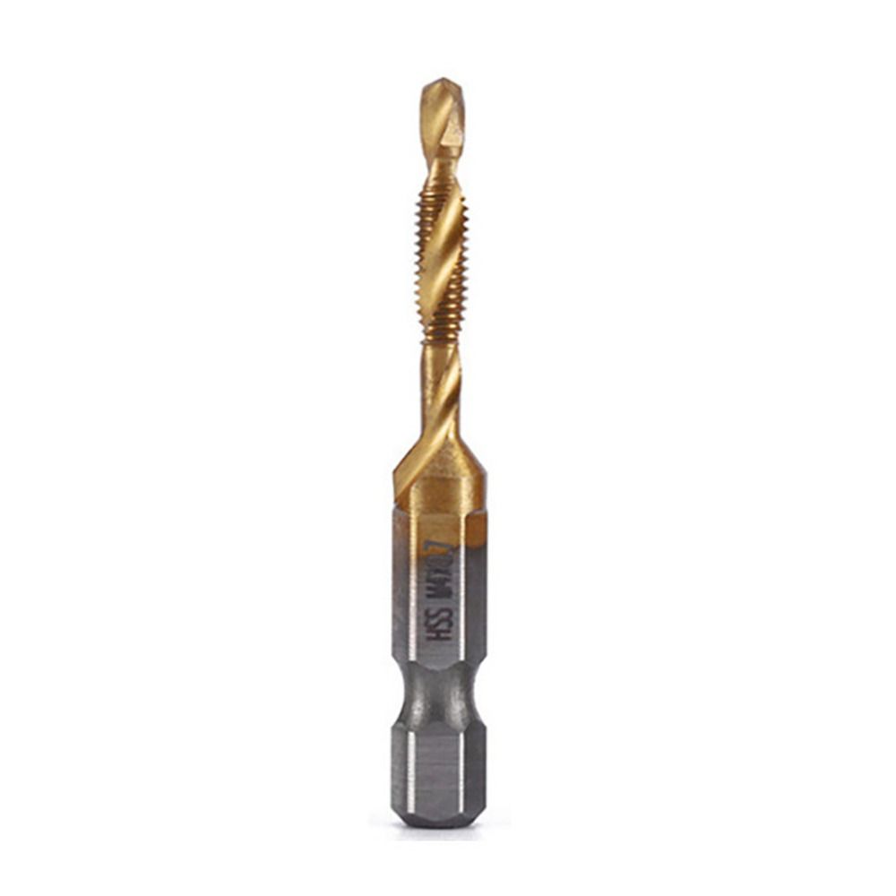 Screw Thread Bit HSS Screw Machine Titanium Plated Shank Tap Drill Bits Hex Shank Tap Drill Bit